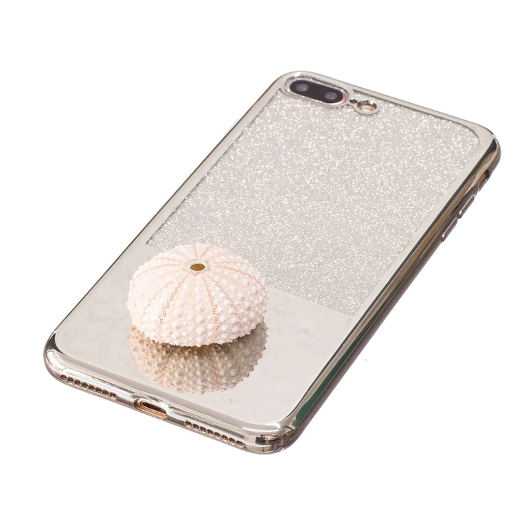 For iPhone 8 Plus & 7 Plus   Electroplating Mirror TPU Protective Back Cover Case