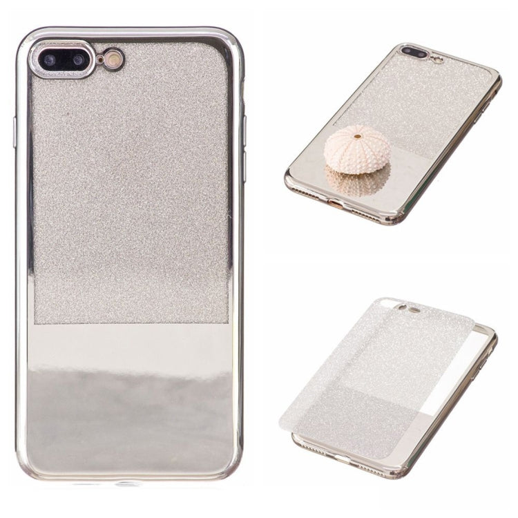 For iPhone 8 Plus & 7 Plus   Electroplating Mirror TPU Protective Back Cover Case