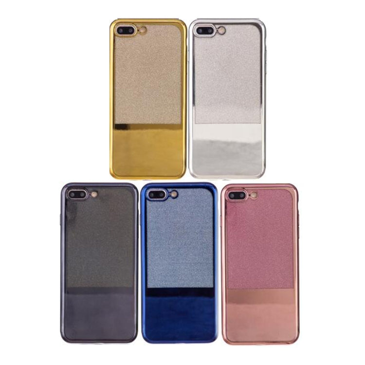 For iPhone 8 Plus & 7 Plus   Electroplating Mirror TPU Protective Back Cover Case