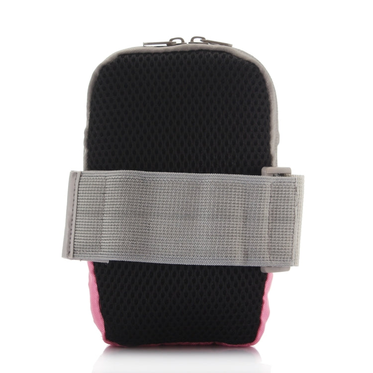 Universal Zipper Double Bag Multi-functional Sport Arm Case with Earphone Hole for iPhone X , iPhone, Samsung, HTC, Sony, Lenovo, Huawei, Xiaomi and other Smartphones, Internal Size: 17.5x10x3cm