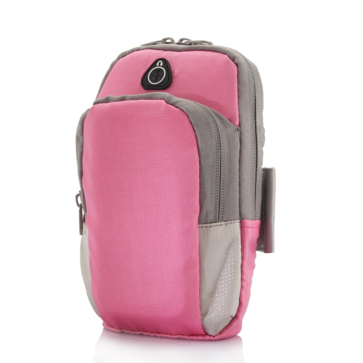 Universal Zipper Double Bag Multi-functional Sport Arm Case with Earphone Hole for iPhone X , iPhone, Samsung, HTC, Sony, Lenovo, Huawei, Xiaomi and other Smartphones, Internal Size: 17.5x10x3cm