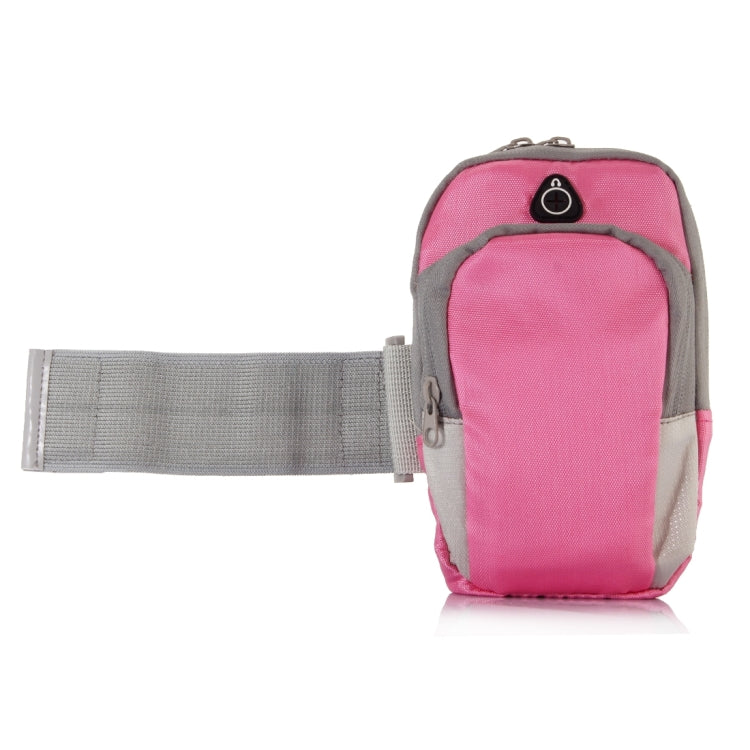 Universal Zipper Double Bag Multi-functional Sport Arm Case with Earphone Hole for iPhone X , iPhone, Samsung, HTC, Sony, Lenovo, Huawei, Xiaomi and other Smartphones, Internal Size: 17.5x10x3cm