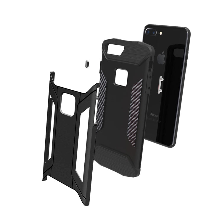 For iPhone 8 Plus & 7 Plus   TPU + PC Steel Armor Combination Case