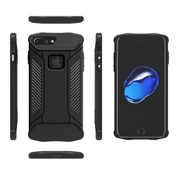 For iPhone 8 Plus & 7 Plus   TPU + PC Steel Armor Combination Case