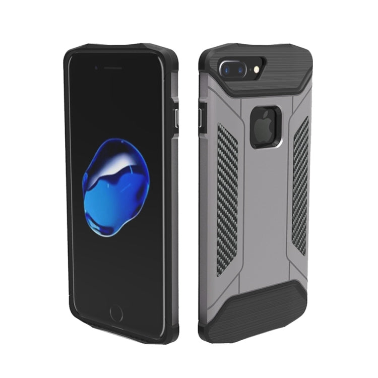For iPhone 8 Plus & 7 Plus   TPU + PC Steel Armor Combination Case