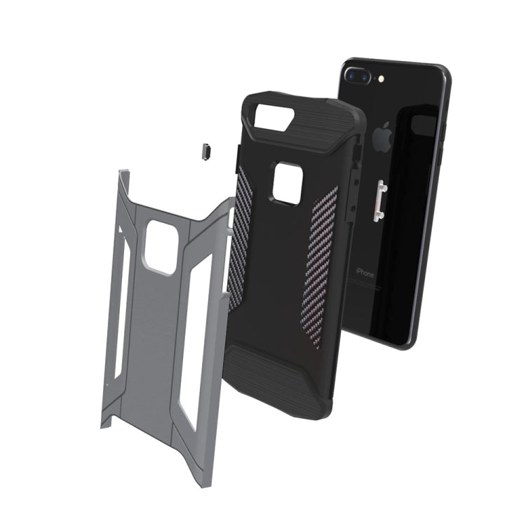 For iPhone 8 Plus & 7 Plus   TPU + PC Steel Armor Combination Case