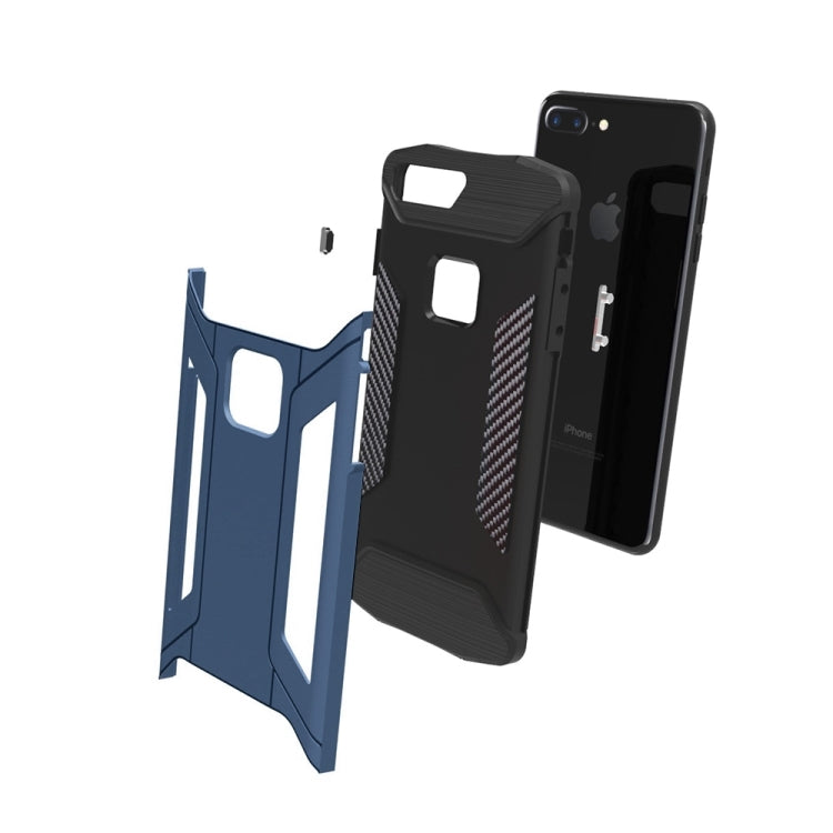 For iPhone 8 Plus & 7 Plus   TPU + PC Steel Armor Combination Case