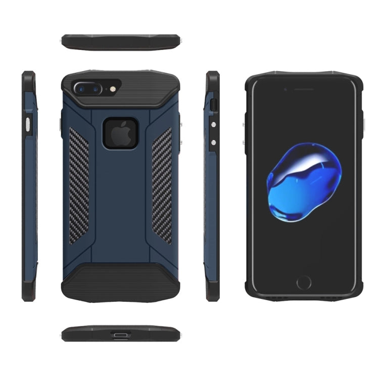 For iPhone 8 Plus & 7 Plus   TPU + PC Steel Armor Combination Case