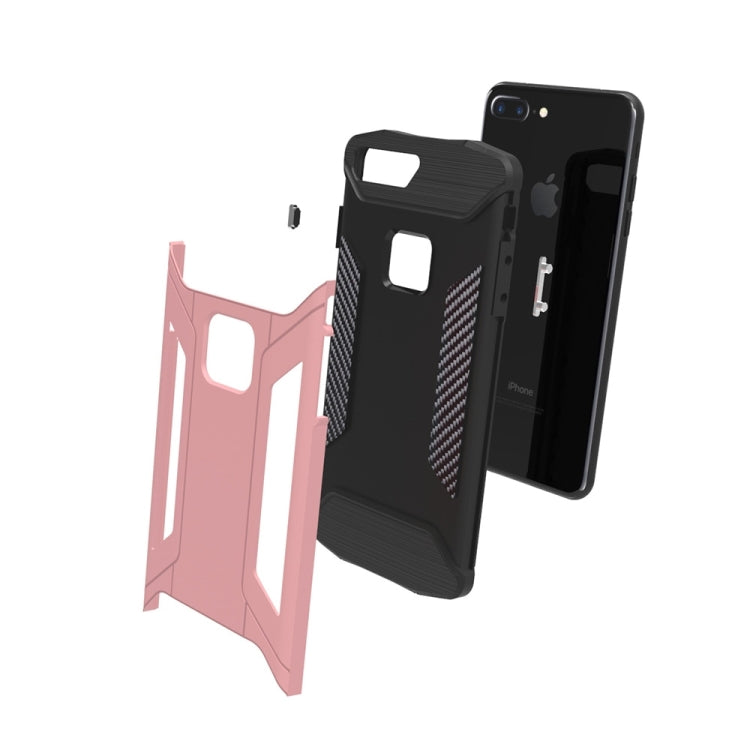 For iPhone 8 Plus & 7 Plus   TPU + PC Steel Armor Combination Case