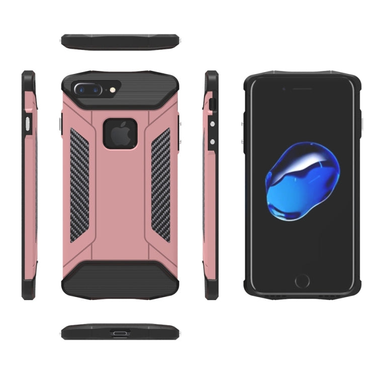For iPhone 8 Plus & 7 Plus   TPU + PC Steel Armor Combination Case