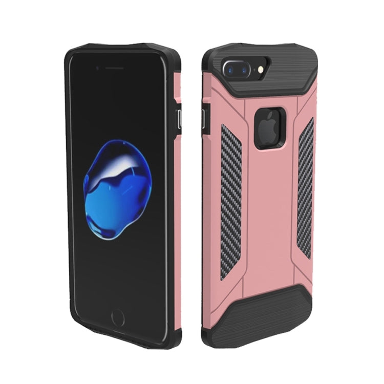 For iPhone 8 Plus & 7 Plus   TPU + PC Steel Armor Combination Case