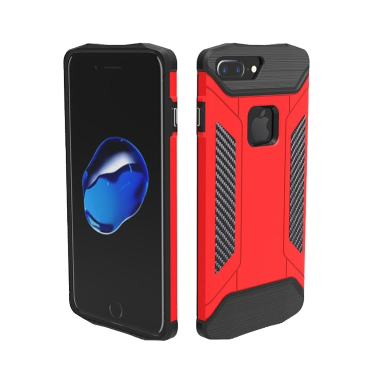 For iPhone 8 Plus & 7 Plus   TPU + PC Steel Armor Combination Case