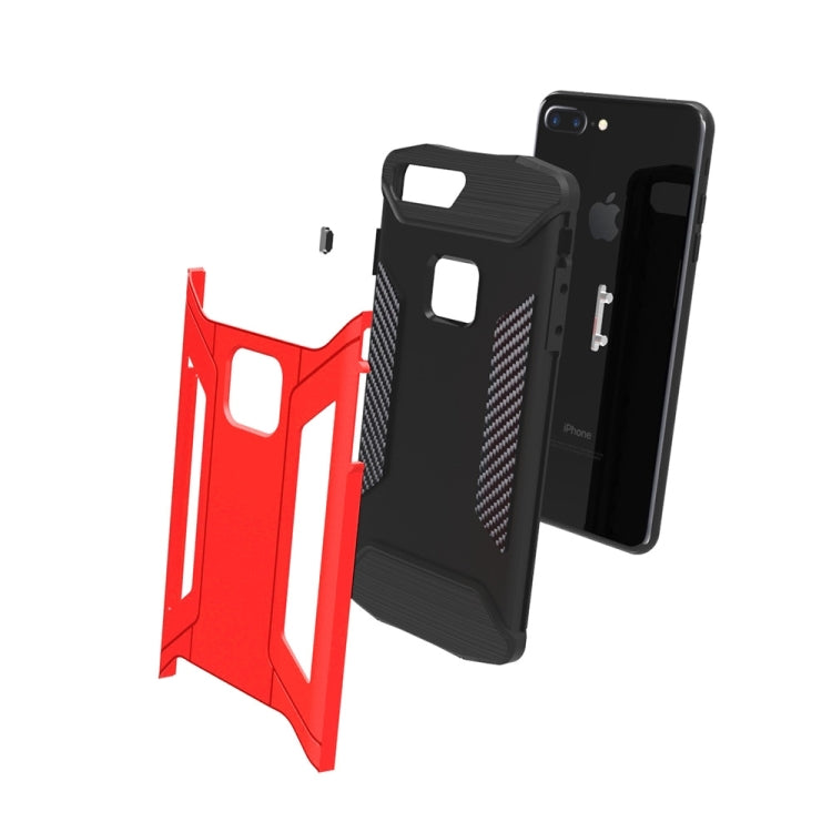 For iPhone 8 Plus & 7 Plus   TPU + PC Steel Armor Combination Case
