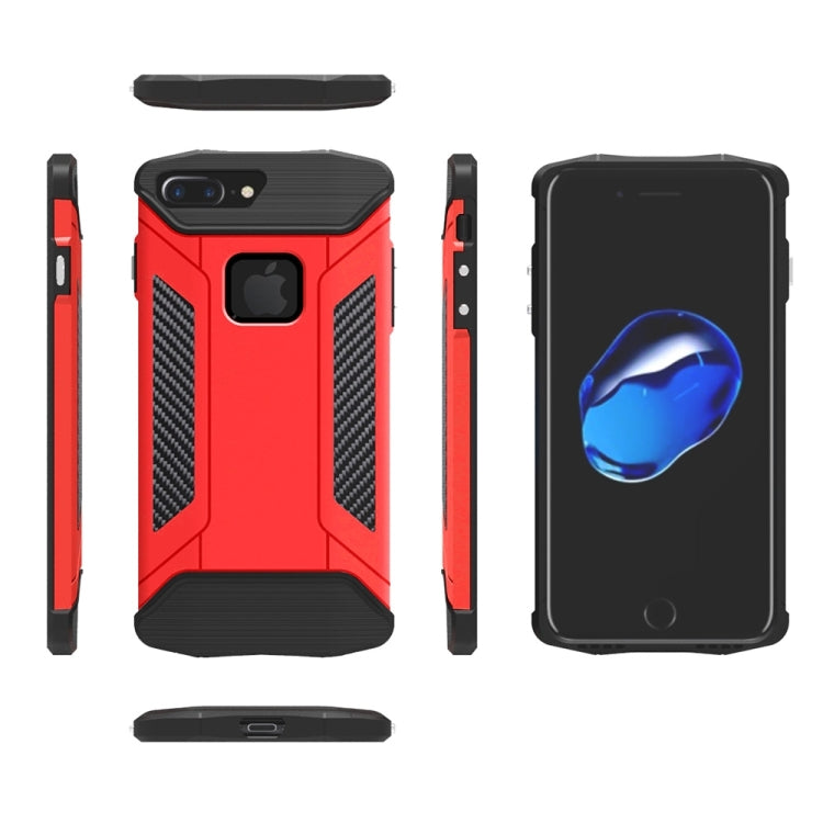 For iPhone 8 Plus & 7 Plus   TPU + PC Steel Armor Combination Case