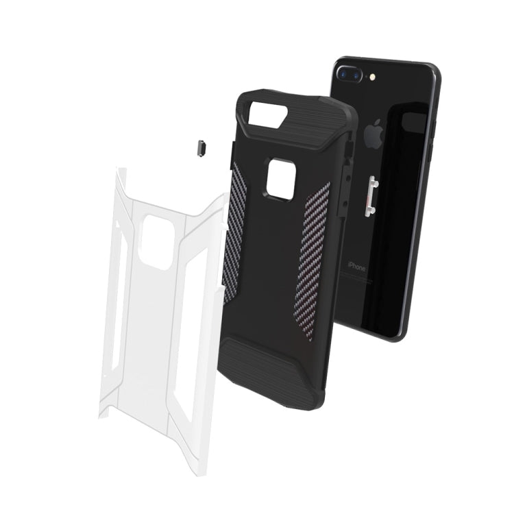 For iPhone 8 Plus & 7 Plus   TPU + PC Steel Armor Combination Case