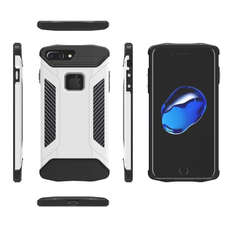 For iPhone 8 Plus & 7 Plus   TPU + PC Steel Armor Combination Case