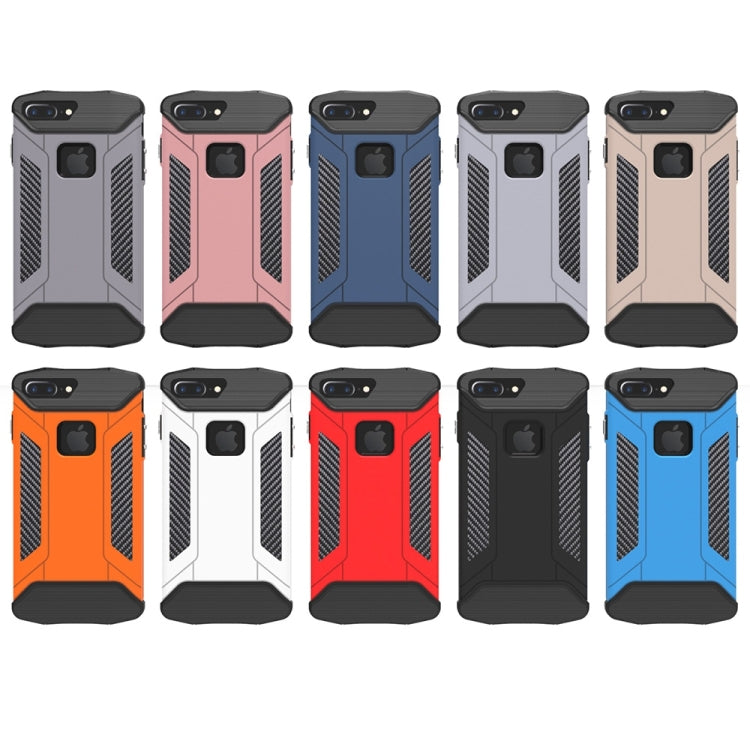 For iPhone 8 Plus & 7 Plus   TPU + PC Steel Armor Combination Case