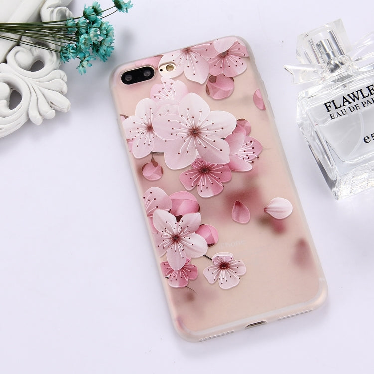 For iPhone 8 Plus & 7 Plus   TPU Frosted Embossed