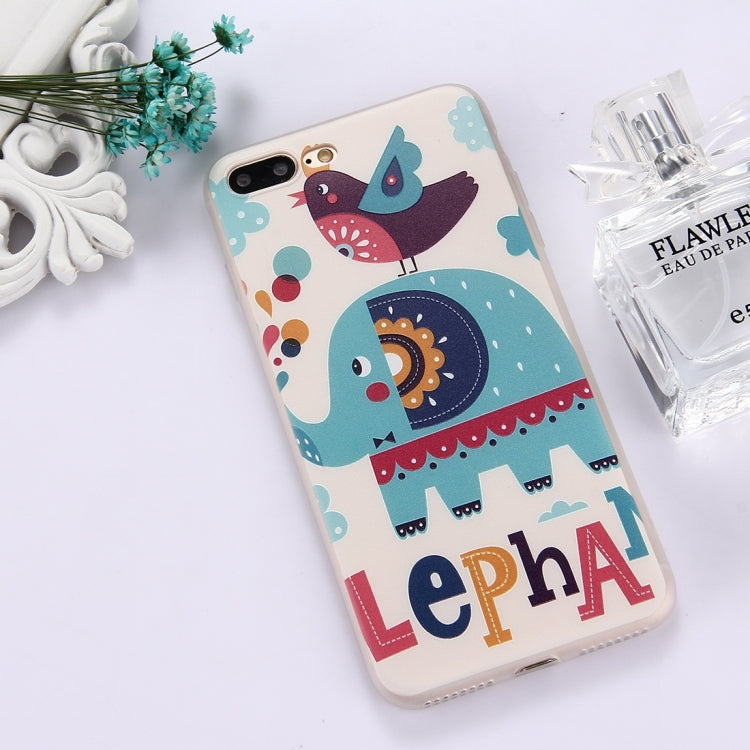 For iPhone 8 Plus & 7 Plus   TPU Frosted Embossed