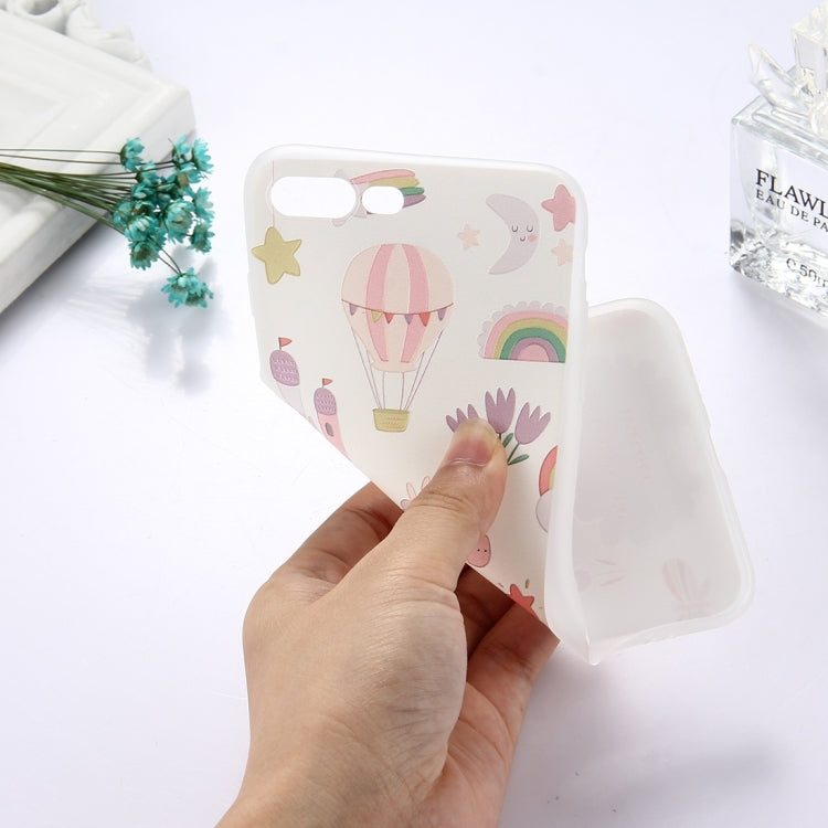 For iPhone 8 Plus & 7 Plus   TPU Frosted Embossed