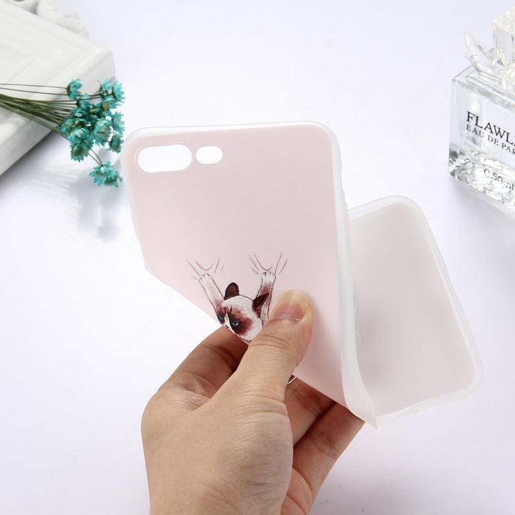 For iPhone 8 Plus & 7 Plus   TPU Frosted Embossed
