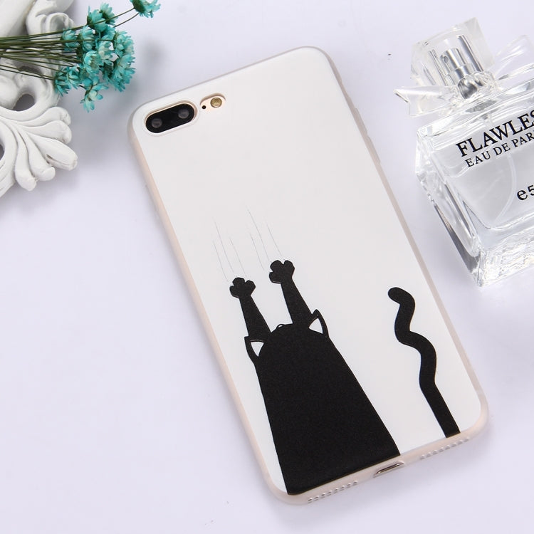For iPhone 8 Plus & 7 Plus   TPU Frosted Embossed