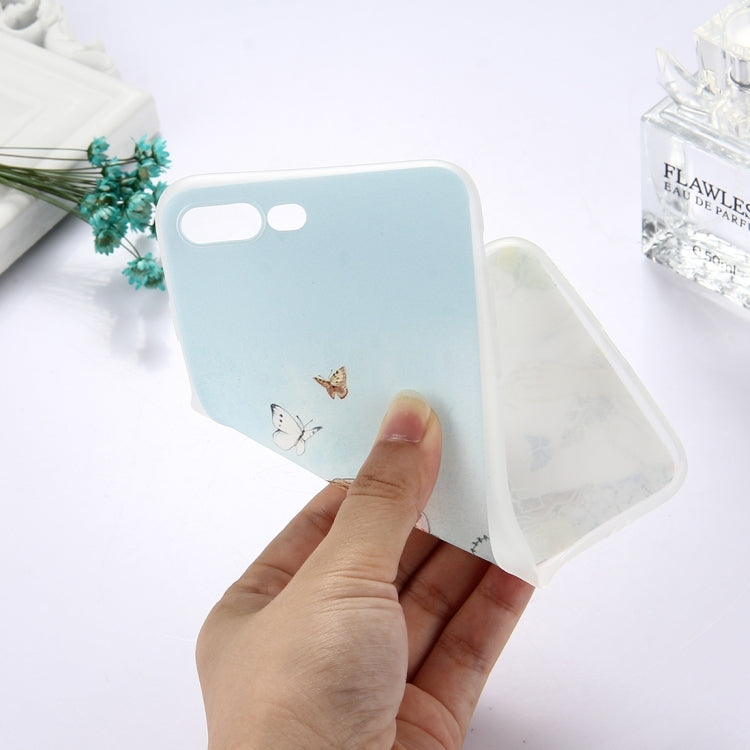 For iPhone 8 Plus & 7 Plus   TPU Frosted Embossed