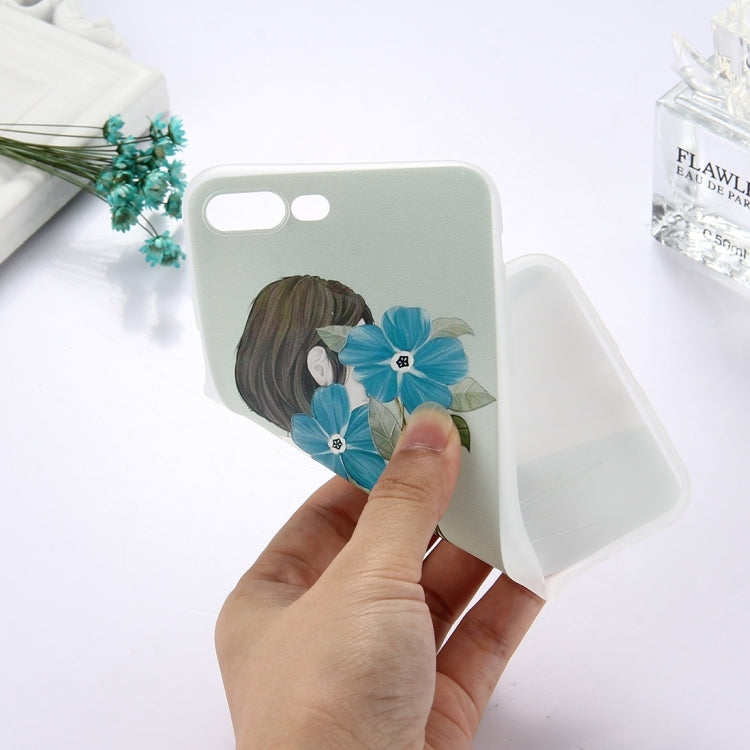 For iPhone 8 Plus & 7 Plus   TPU Frosted Embossed