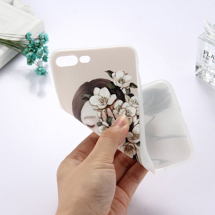 For iPhone 8 Plus & 7 Plus   TPU Frosted Embossed