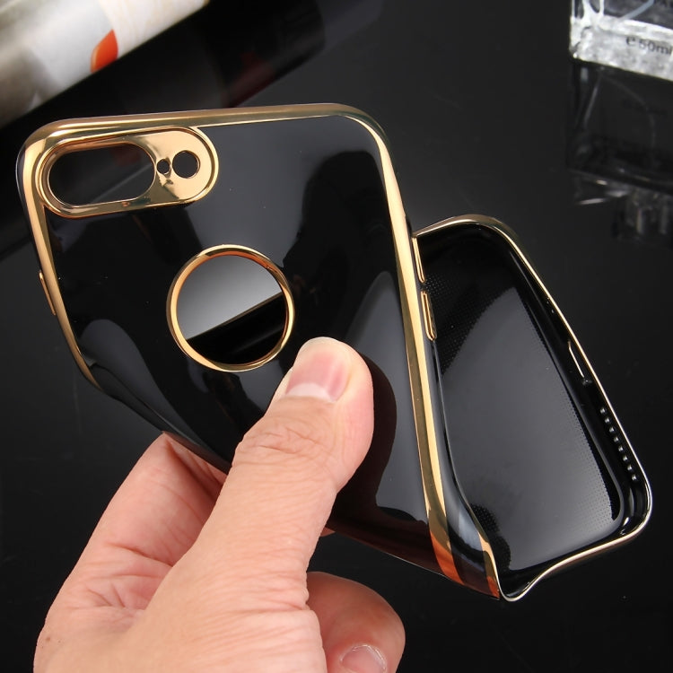 For iPhone 8 Plus & 7 Plus   360 Degree Shockproof Detachable Electroplating TPU + PC Combination Protective Case with White PC Cover