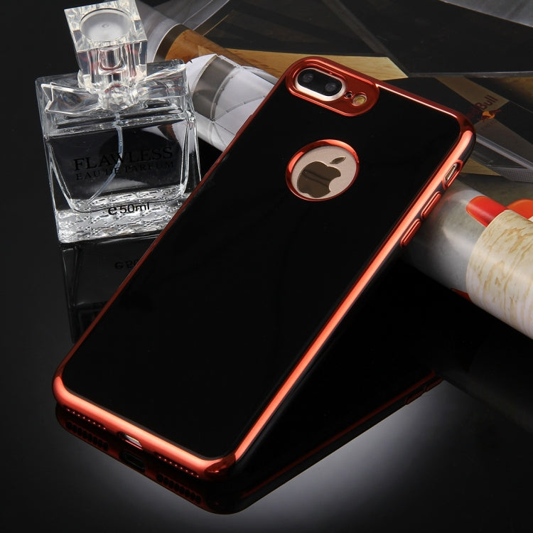 For iPhone 8 Plus & 7 Plus   360 Degree Shockproof Detachable Electroplating TPU + PC Combination Protective Case with White PC Cover