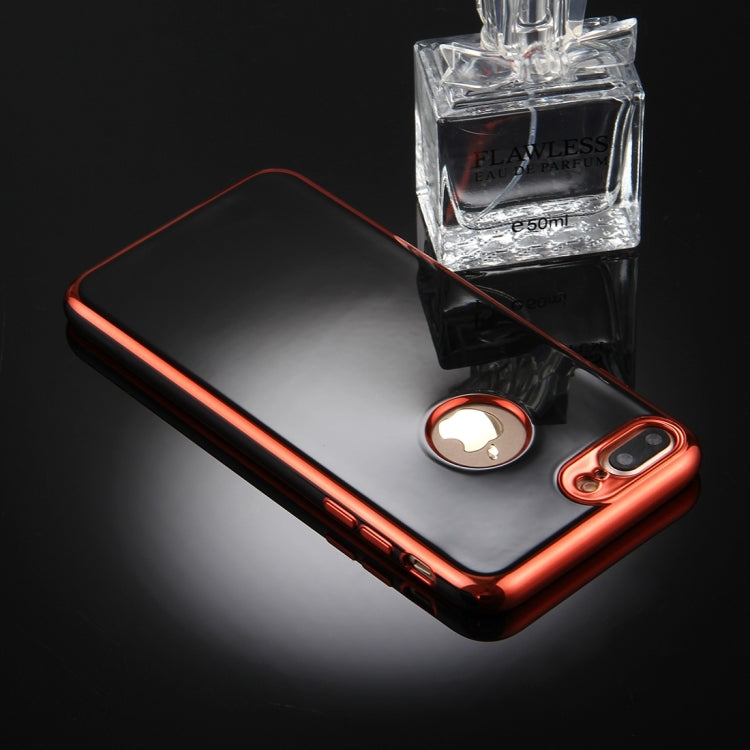 For iPhone 8 Plus & 7 Plus   360 Degree Shockproof Detachable Electroplating TPU + PC Combination Protective Case with White PC Cover