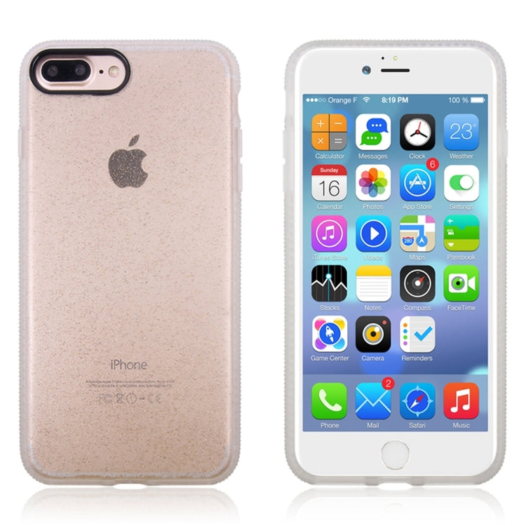 For iPhone 8 Plus & 7 Plus   Glitter Powder Drop-proof Protective Back Cover Case