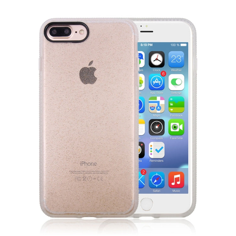 For iPhone 8 Plus & 7 Plus   Glitter Powder Drop-proof Protective Back Cover Case