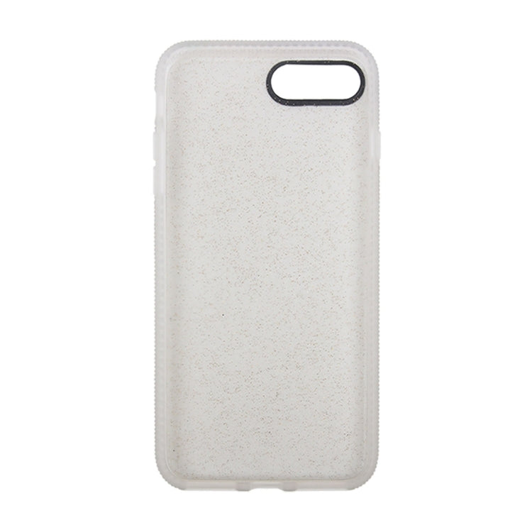 For iPhone 8 Plus & 7 Plus   Glitter Powder Drop-proof Protective Back Cover Case