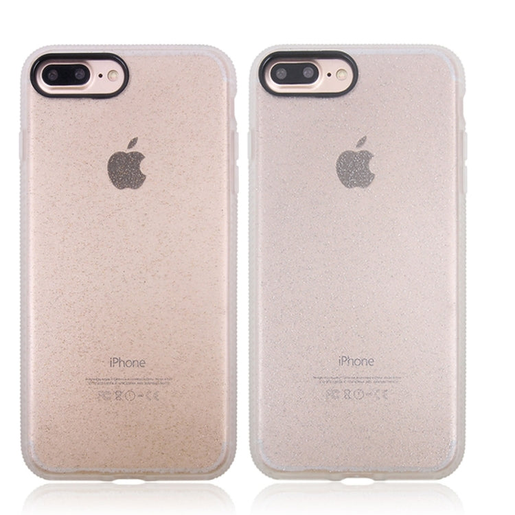 For iPhone 8 Plus & 7 Plus   Glitter Powder Drop-proof Protective Back Cover Case