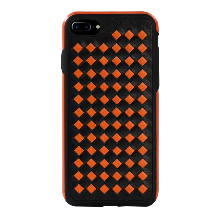 For iPhone 8 Plus & 7 Plus   Diamond Knit Texture TPU Paste Skin Protective Case
