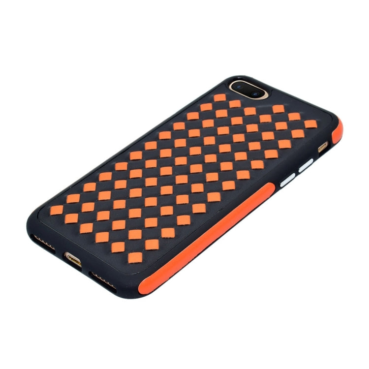 For iPhone 8 Plus & 7 Plus   Diamond Knit Texture TPU Paste Skin Protective Case