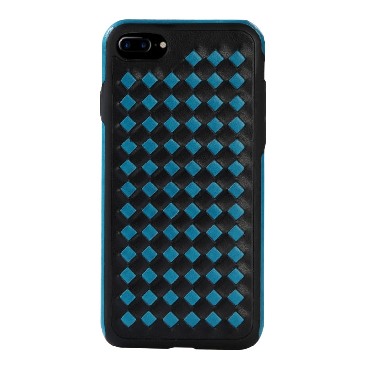 For iPhone 8 Plus & 7 Plus   Diamond Knit Texture TPU Paste Skin Protective Case