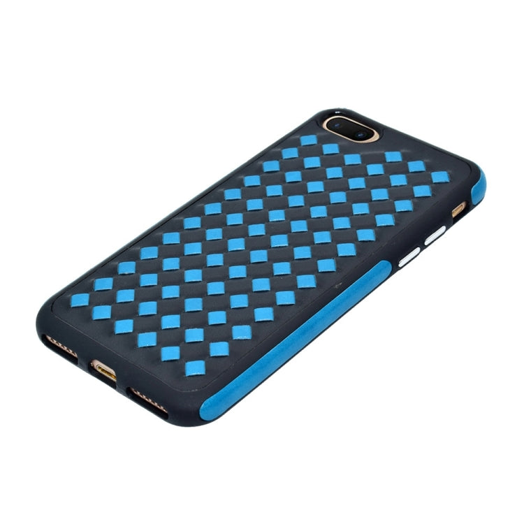 For iPhone 8 Plus & 7 Plus   Diamond Knit Texture TPU Paste Skin Protective Case