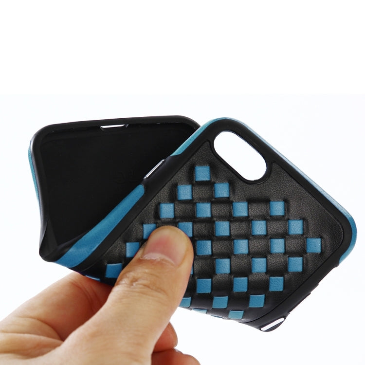 For iPhone 8 Plus & 7 Plus   Diamond Knit Texture TPU Paste Skin Protective Case