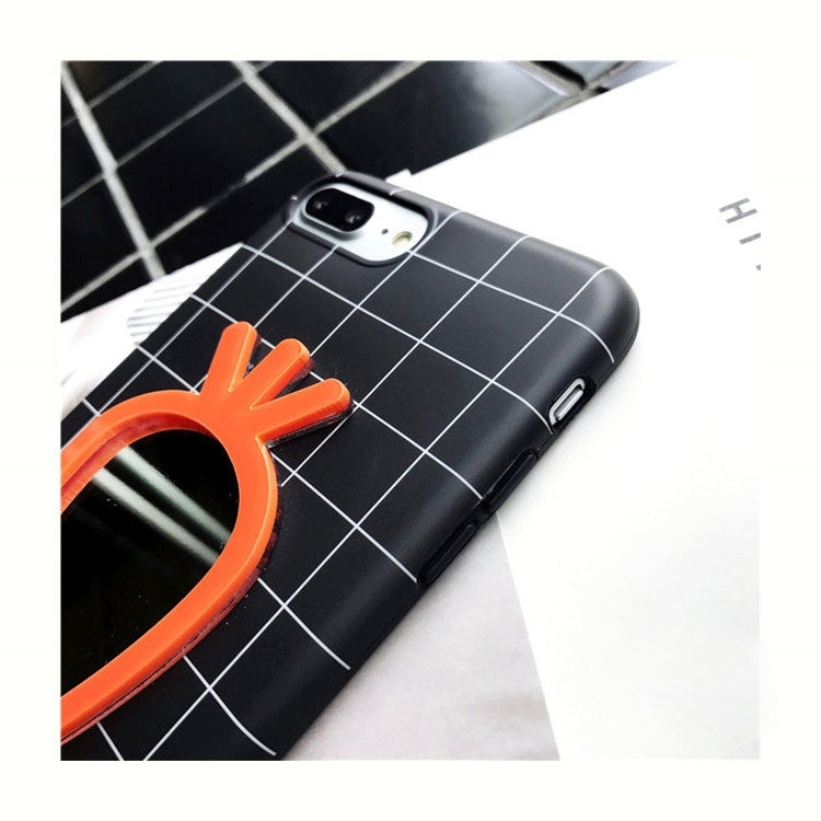 For iPhone 8 Plus & 7 Plus   Radish Mirror Pattern Protective Back Cover Case
