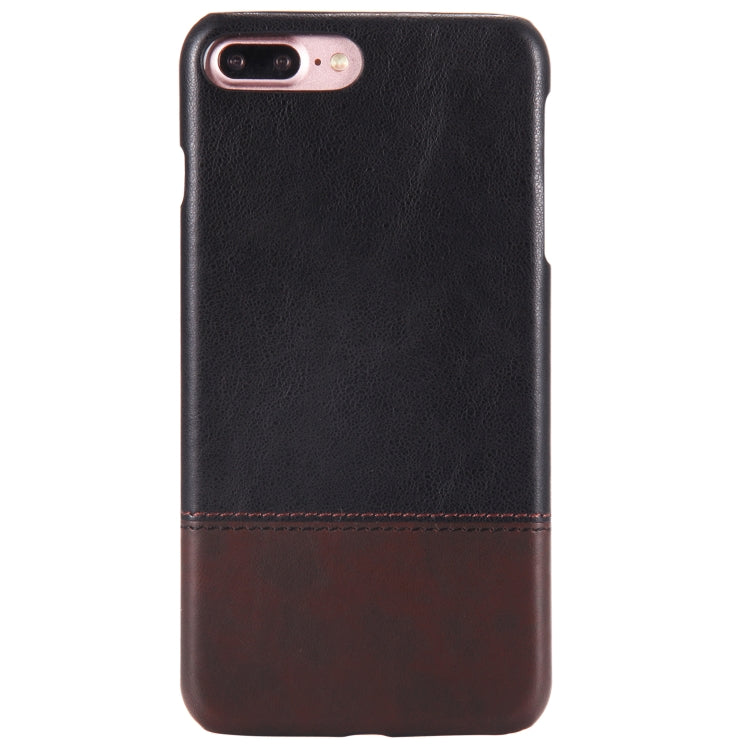 Fashionable Color Matching Bicolourable PC + PU Leather Case for iPhone 8 Plus & 7 Plus