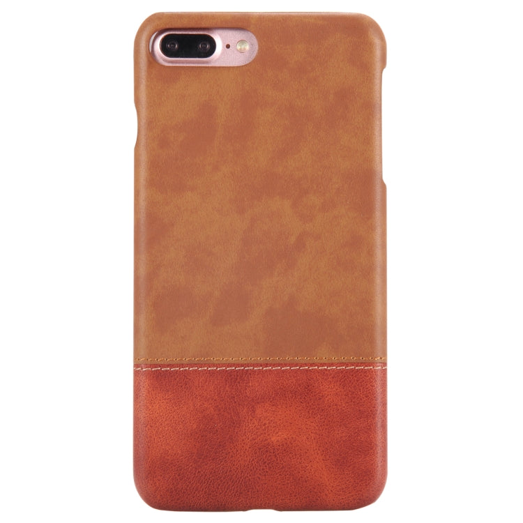 Fashionable Color Matching Bicolourable PC + PU Leather Case for iPhone 8 Plus & 7 Plus