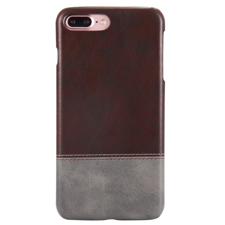 Fashionable Color Matching Bicolourable PC + PU Leather Case for iPhone 8 Plus & 7 Plus