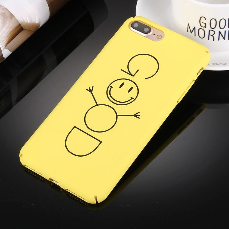 For iPhone 8 Plus & 7 Plus   Smiling Face GOOD Words Pattern TPU Protective Cover Case