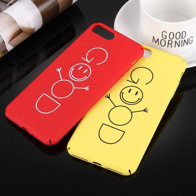 For iPhone 8 Plus & 7 Plus   Smiling Face GOOD Words Pattern TPU Protective Cover Case