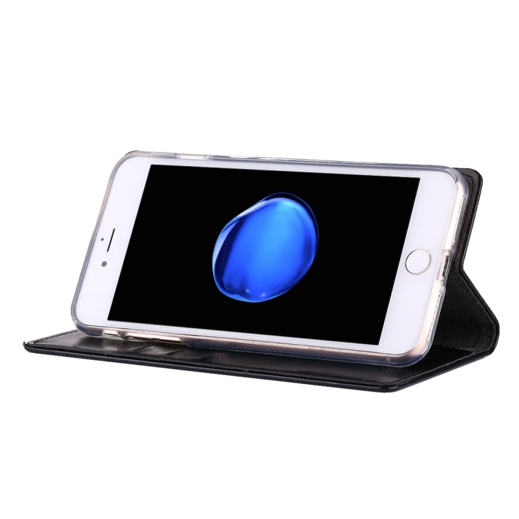 GOOSPERY BLUE MOON for iPhone 8 Plus & 7 Plus   Crazy Horse Texture Horizontal Flip Leather Case with Card Slots & Wallet & Holder