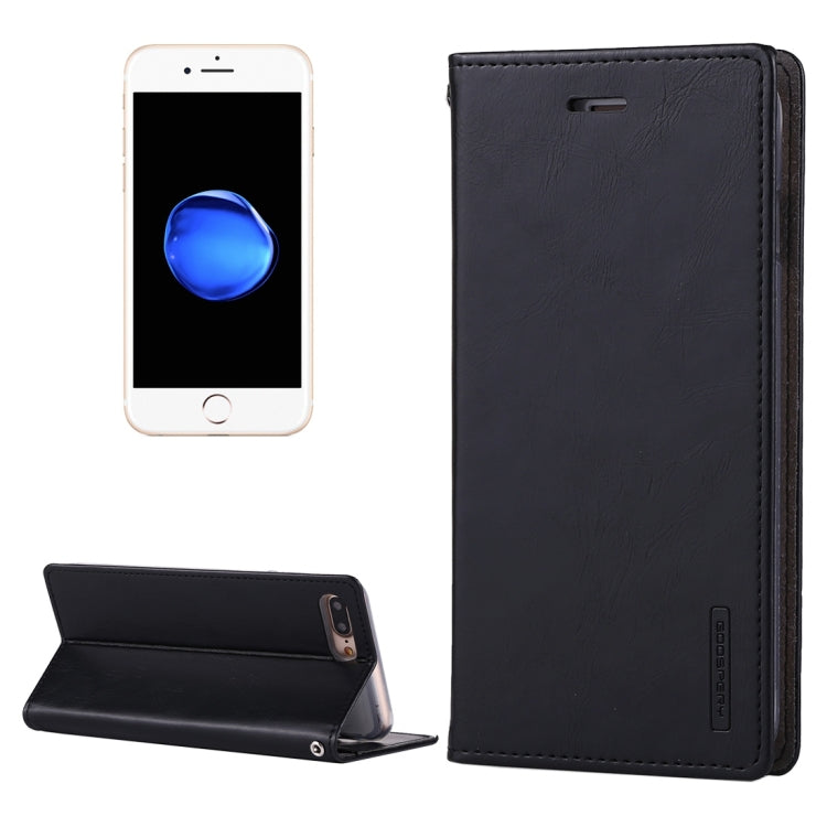 GOOSPERY BLUE MOON for iPhone 8 Plus & 7 Plus   Crazy Horse Texture Horizontal Flip Leather Case with Card Slots & Wallet & Holder