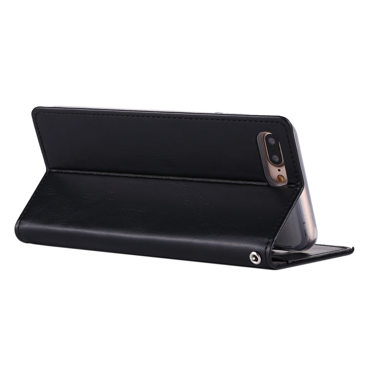 GOOSPERY BLUE MOON for iPhone 8 Plus & 7 Plus   Crazy Horse Texture Horizontal Flip Leather Case with Card Slots & Wallet & Holder